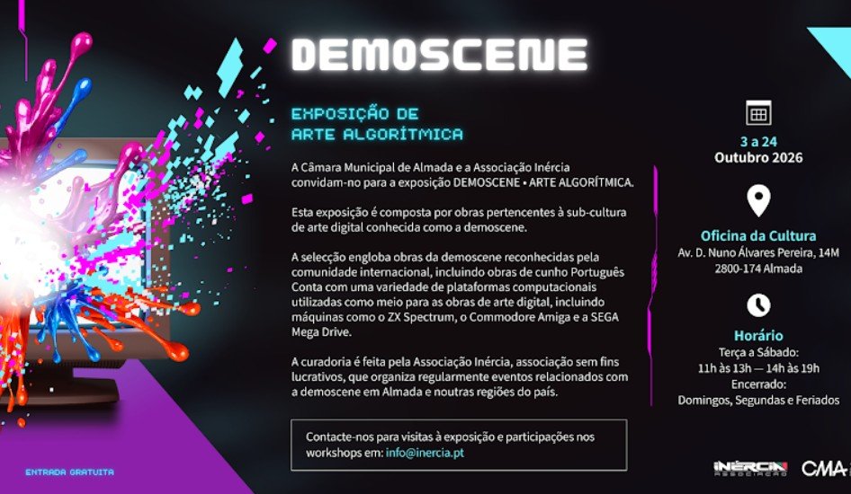 Poster exhibition Demoscene – Arte Algorítmica