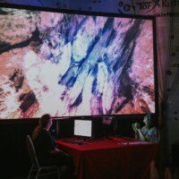 Shader Showdown w. Flopine & NuSan - Evoke2019 -
Photo: Darya Gulyamova