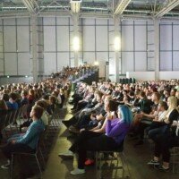 People watching Demos at Assembly 2019, Helsinki - Foto: Tobias Kopka